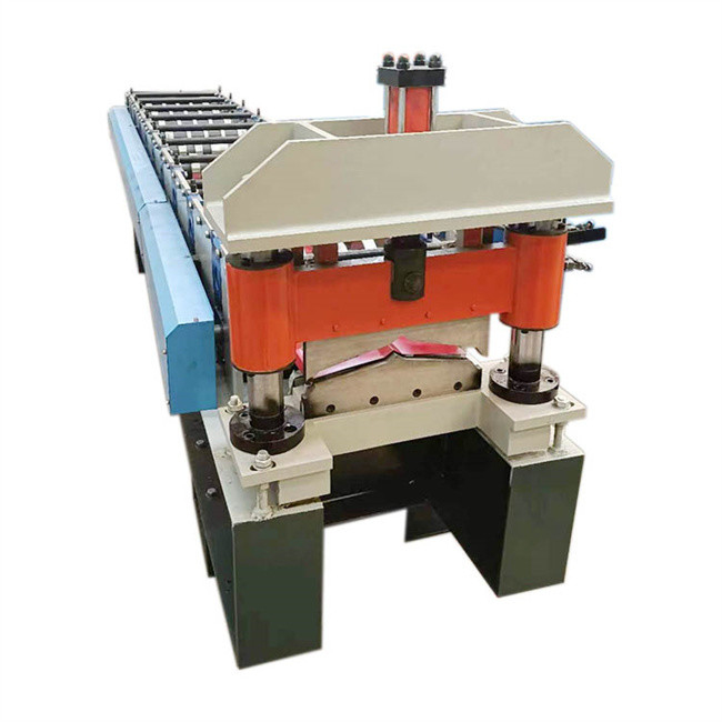 Warna Logam Baja Arch Ridge Cap Roof Roll Forming Machine Untuk Ridge Capping Tile