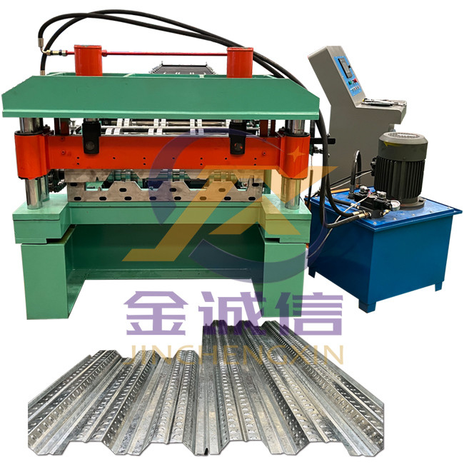 380V 50Hz Lantai Decking Roll Forming Machine Metal Deck Forming Machine