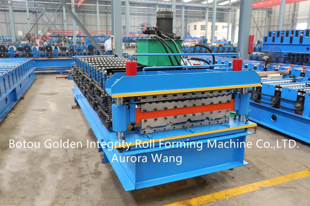 Hot Sale ibr trapesium ribtype dan lembaran atap besi bergelombang membuat mesin roll forming double layer