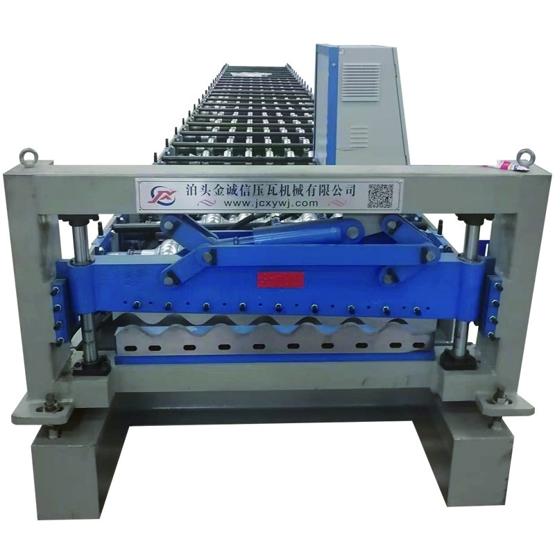 380v Lembaran Bergelombang Mesin Roll Forming 18m / Min Mesin Pembuat Lembaran Besi Bergelombang